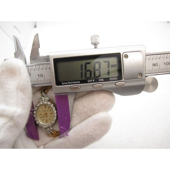 Women Armitron Diamond Quartz WR Analog 16mm Dial Watch (G993) "New Battery" - Picture 2 of 7